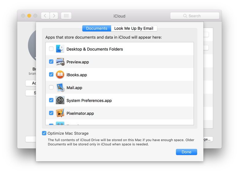 Где папка icloud drive mac os